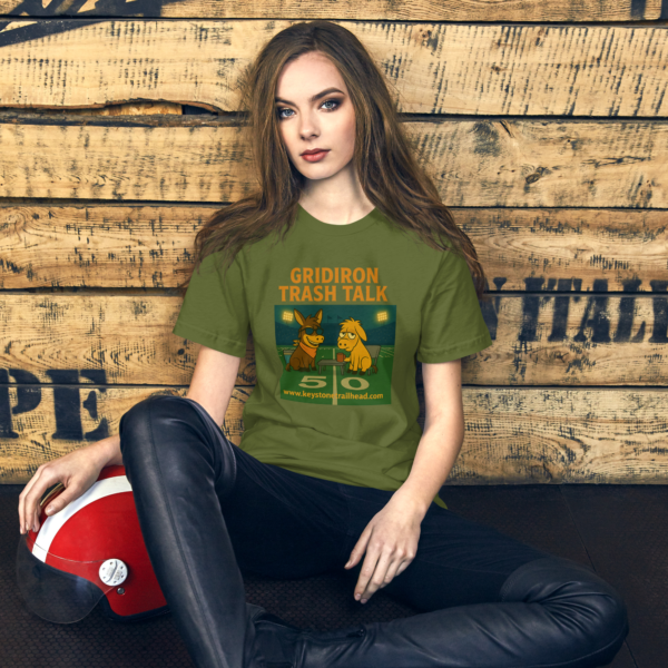 Gridiron Trash Talk Tee | Bella + Canvas (unisex) - Image 2