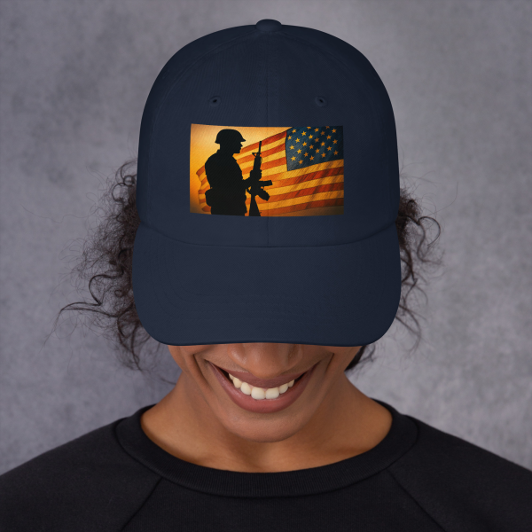 atriot’s Pride Dad Hat – Stand for the Flag, Honor the Brave - Image 3
