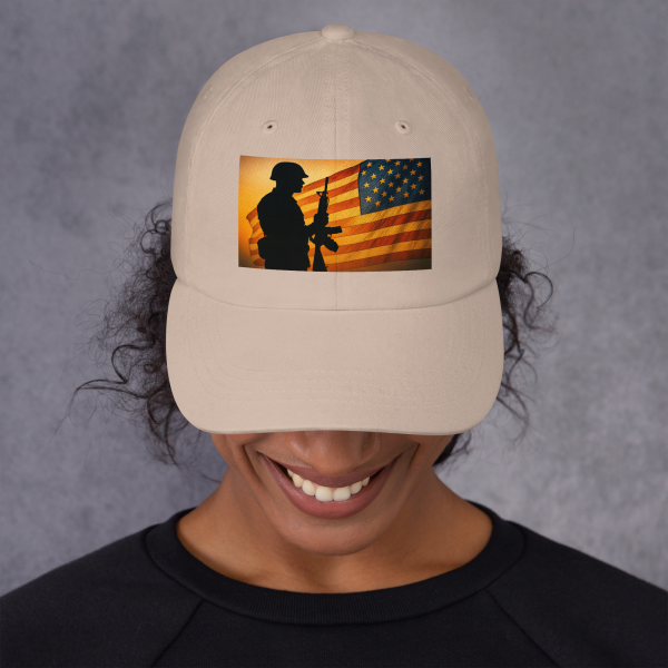 atriot’s Pride Dad Hat – Stand for the Flag, Honor the Brave - Image 4