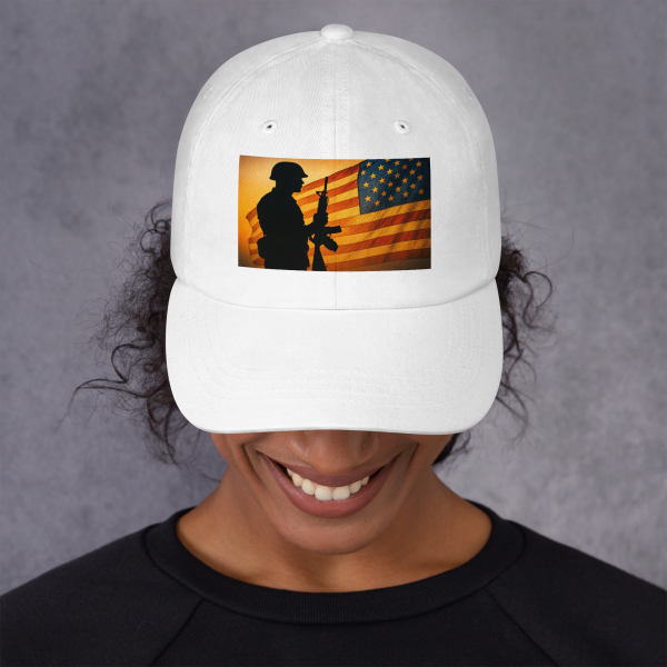 atriot’s Pride Dad Hat – Stand for the Flag, Honor the Brave - Image 5