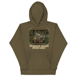 Smartass Season Pullover Hoodie – Keystone Trailhead Donkey Duo