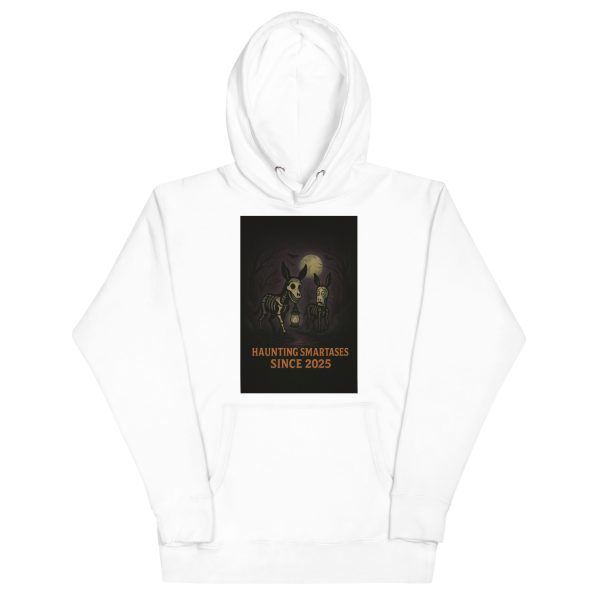 Haunting Smartasses Hoodie – Premium Halloween Skeleton Donkeys - Image 6