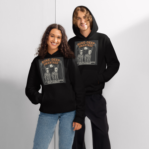 Bone-Deep Smartass Halloween Hoodie – Oversized Heavyweight