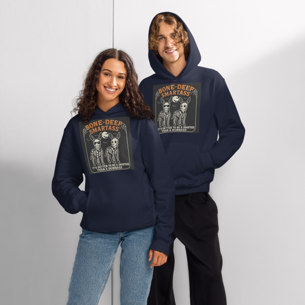 Bone-Deep Smartass Halloween Hoodie – Oversized Heavyweight - Image 2