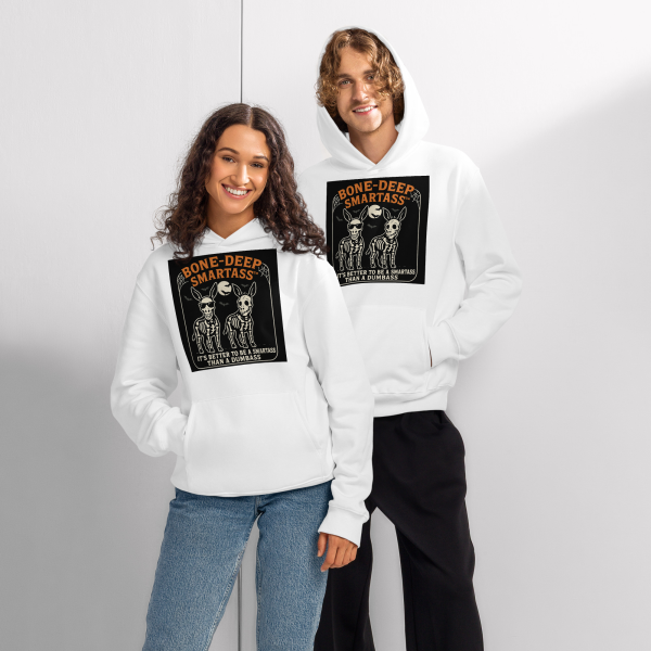 Bone-Deep Smartass Halloween Hoodie – Oversized Heavyweight - Image 3
