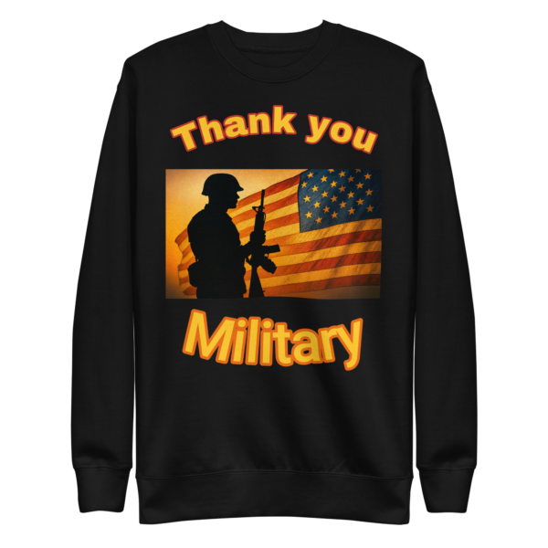 Thank You Military – Patriotic Sweatshirt (unisex) - Image 2
