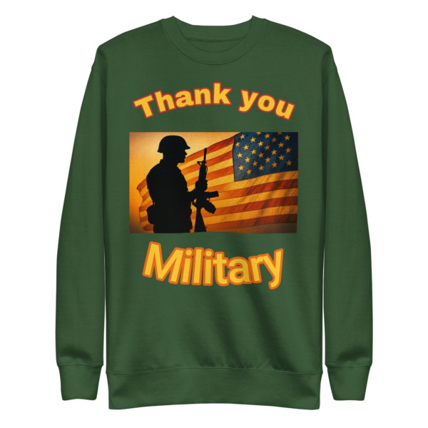 Thank You Military – Patriotic Sweatshirt (unisex) - Image 5