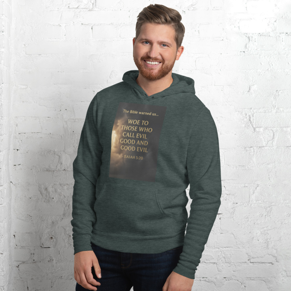 Stand for Truth Hoodie – Isaiah 5:20 Biblical Warning - Image 3