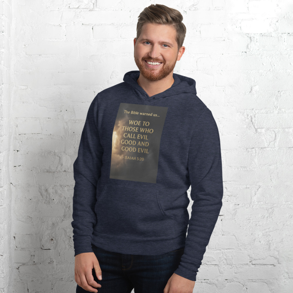 Stand for Truth Hoodie – Isaiah 5:20 Biblical Warning - Image 2