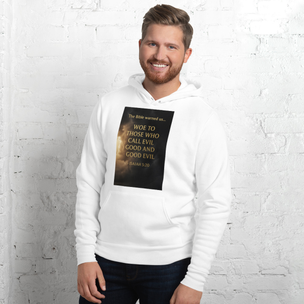 Stand for Truth Hoodie – Isaiah 5:20 Biblical Warning - Image 4