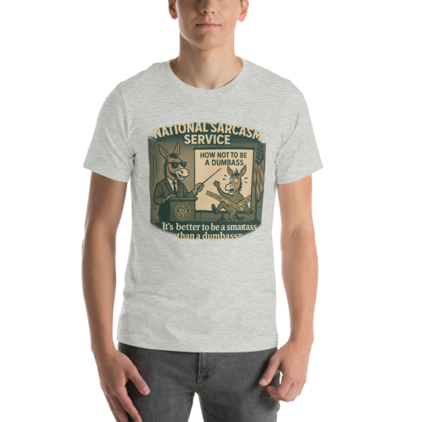 National Sarcasm Service “How Not to Be a Dumbass” Tee – Keystone Trailhead Co.™ - Image 4