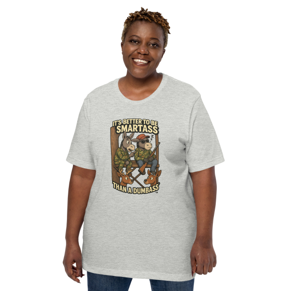 Hunting Season Comedy Tee – Donkey Duo Smartass Style - Image 7