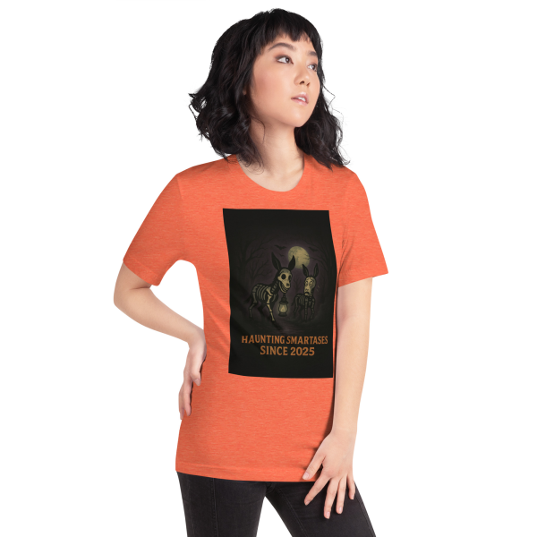 Haunting Smartasses Tee – Limited Edition Halloween Skeleton Donkeys - Image 17