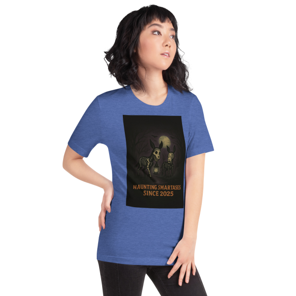 Haunting Smartasses Tee – Limited Edition Halloween Skeleton Donkeys - Image 12