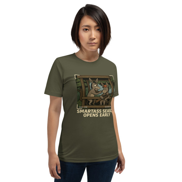 Smartass Season Tee – Opens Early, Hunt with Humor - Image 2
