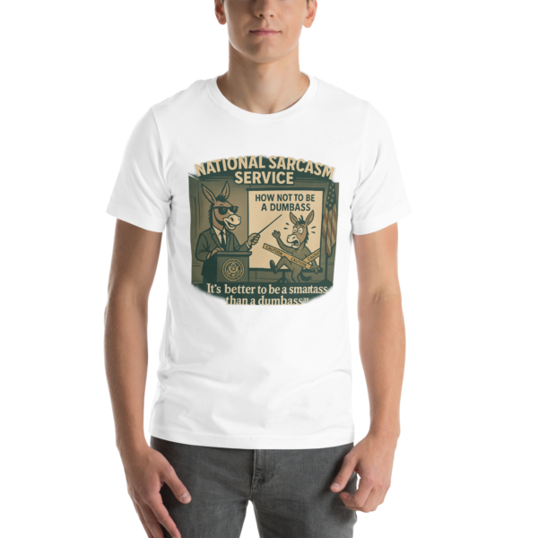 National Sarcasm Service “How Not to Be a Dumbass” Tee – Keystone Trailhead Co.™ - Image 5