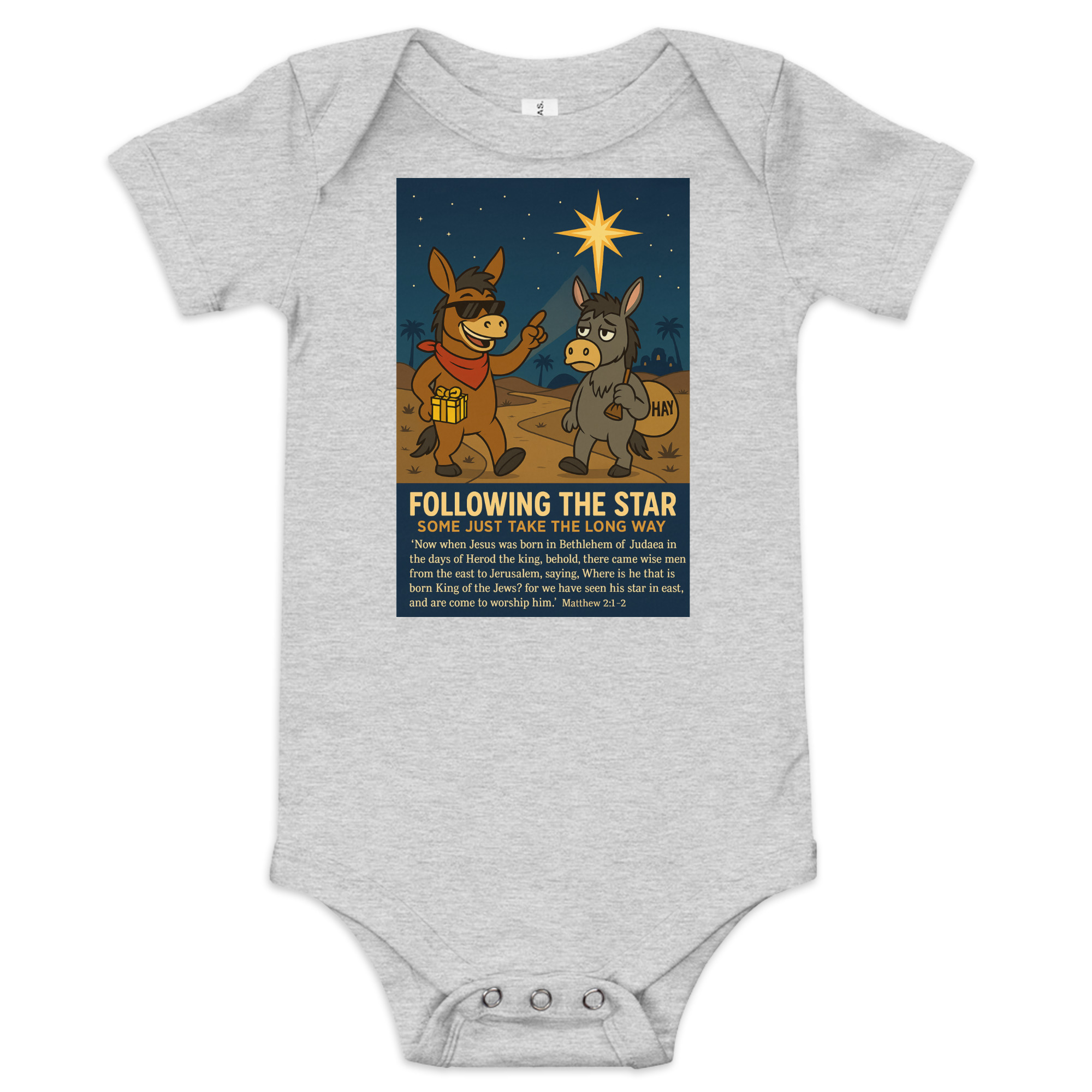 “Following a Star” – Christmas Baby One Piece - Image 4