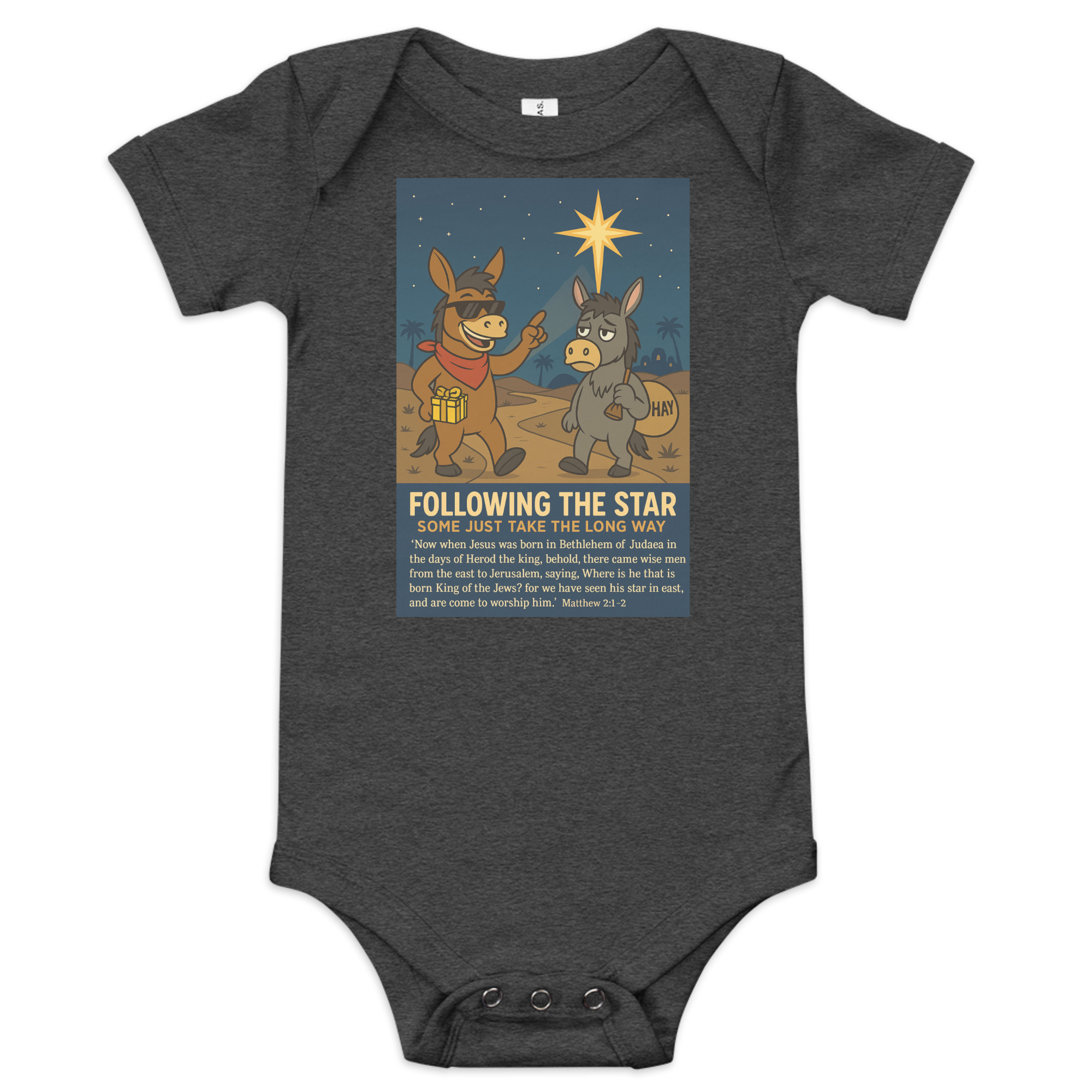 “Following a Star” – Christmas Baby One Piece - Image 2