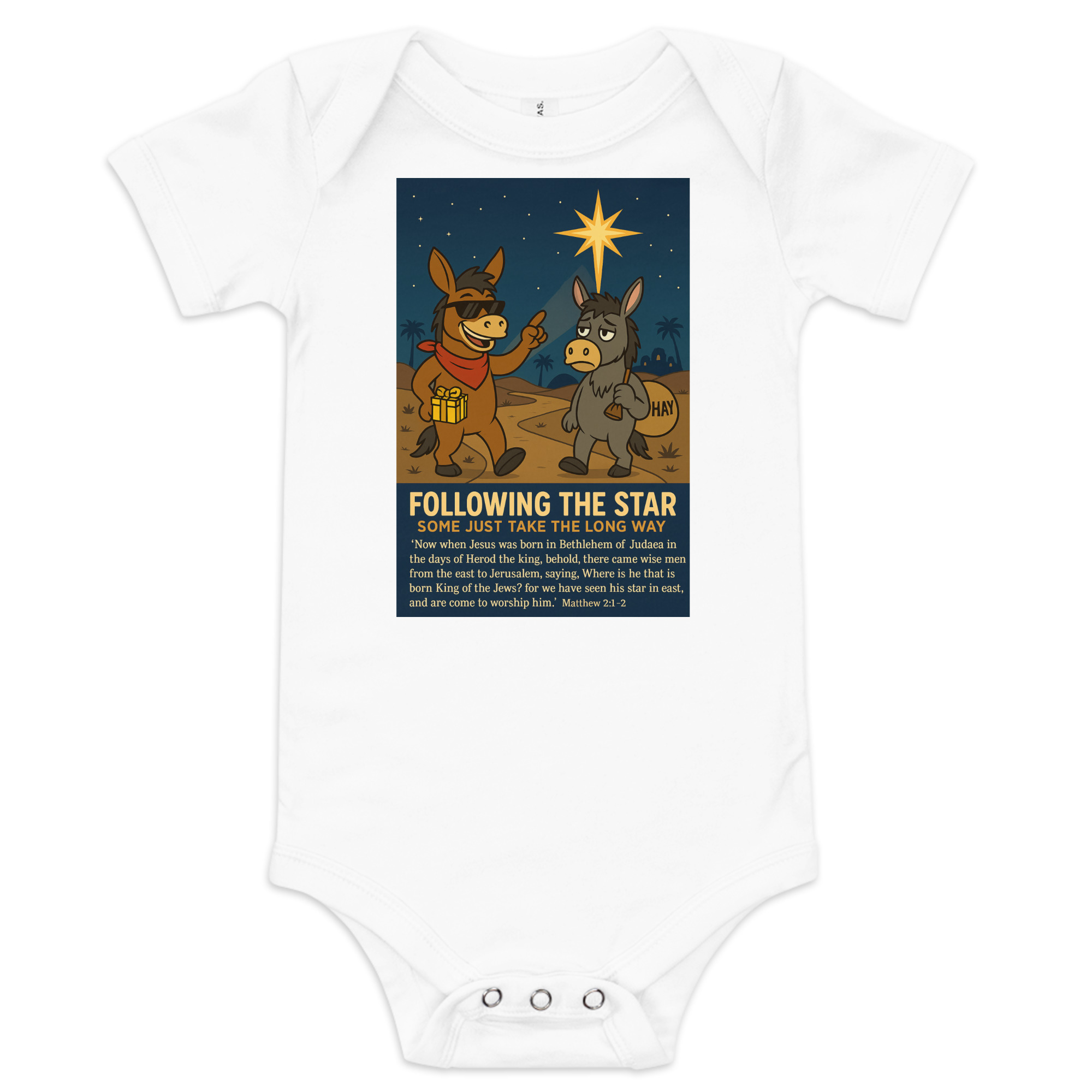“Following a Star” – Christmas Baby One Piece - Image 7