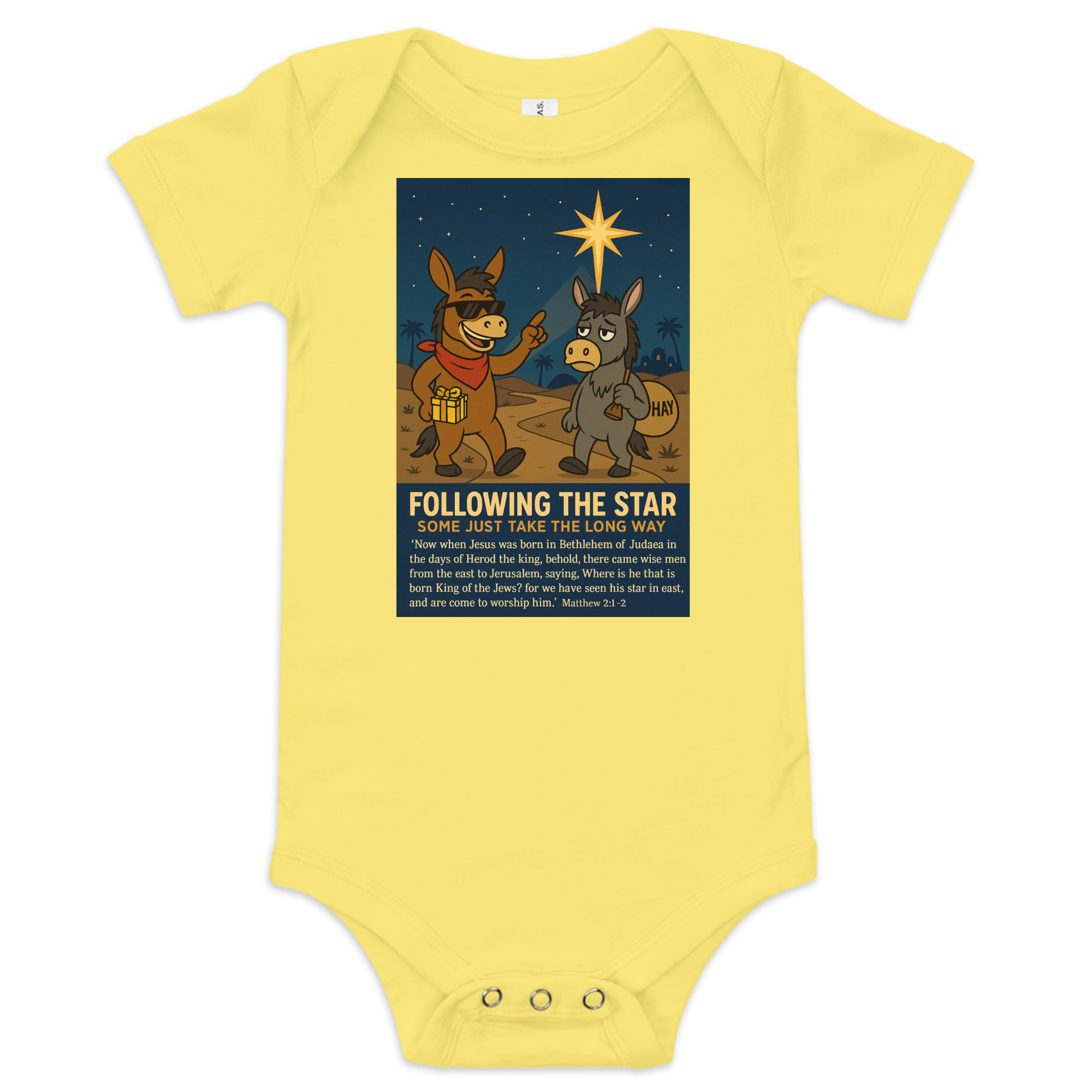 “Following a Star” – Christmas Baby One Piece - Image 6