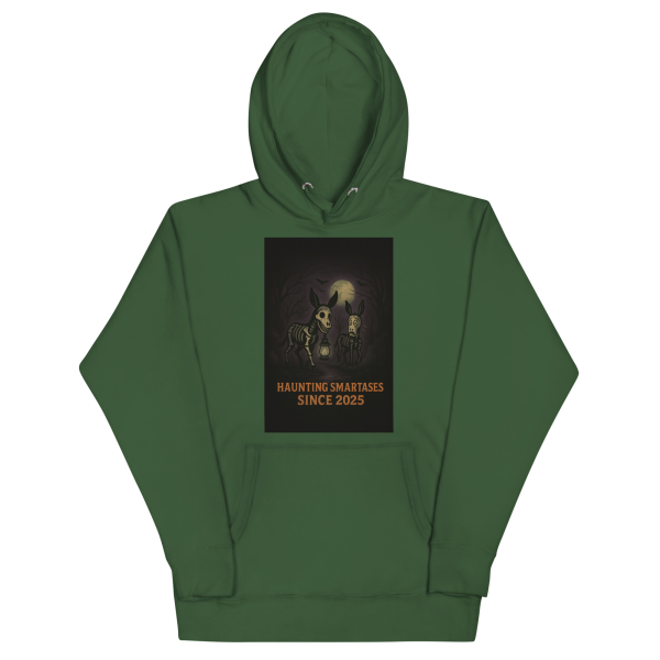 Haunting Smartasses Hoodie – Skeleton Donkey Halloween Edition - Image 3