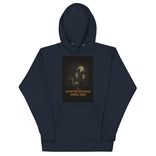 Haunting Smartasses Hoodie – Skeleton Donkey Halloween Edition - Image 2
