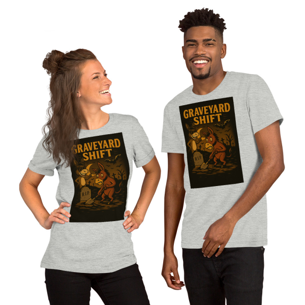 Graveyard Shift Tee – Smartass & Dumbass Halloween Edition - Image 4