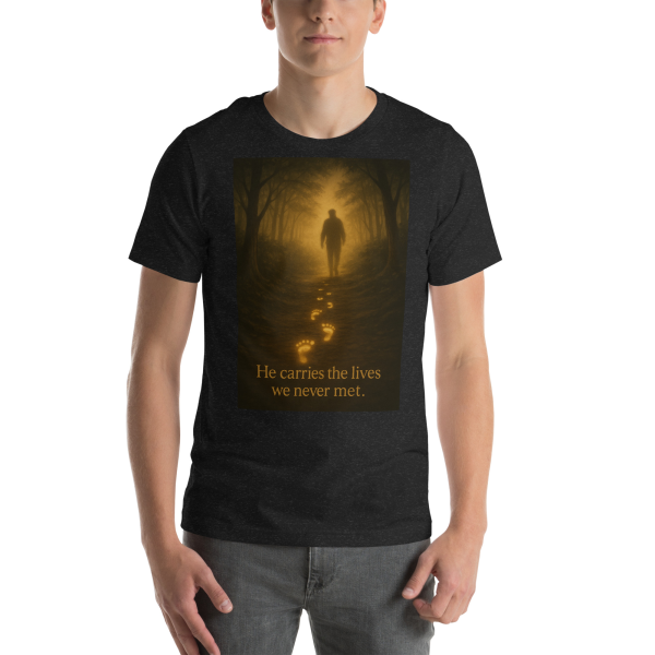“He Carries the Lives We Never Met” – Faith & Remembrance Tee - Image 2