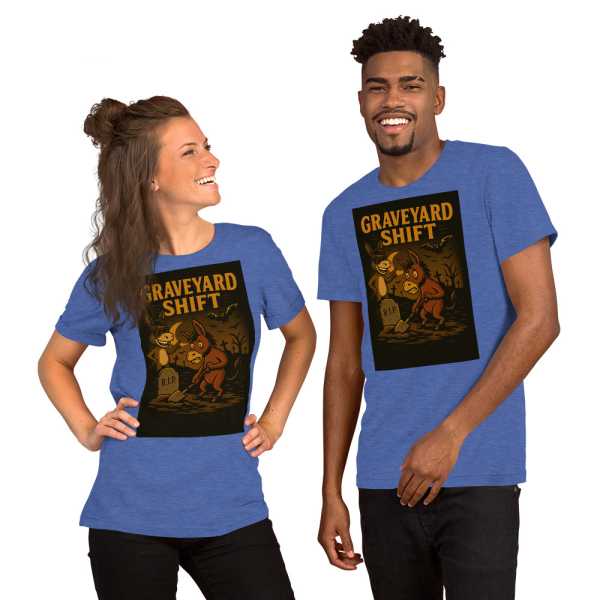 Graveyard Shift Tee – Smartass & Dumbass Halloween Edition - Image 3