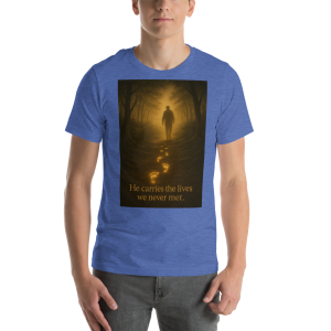 “He Carries the Lives We Never Met” – Faith & Remembrance Tee
