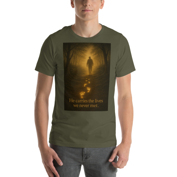 “He Carries the Lives We Never Met” – Faith & Remembrance Tee - Image 3