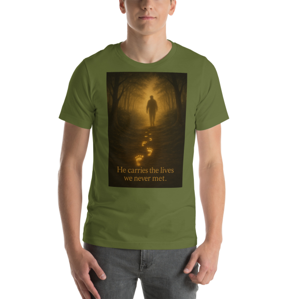 “He Carries the Lives We Never Met” – Faith & Remembrance Tee - Image 4