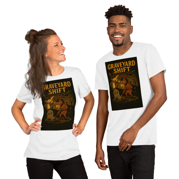 Graveyard Shift Tee – Smartass & Dumbass Halloween Edition - Image 5