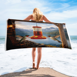 Escape the Ordinary – Hummingbird Mountain Beach Towel