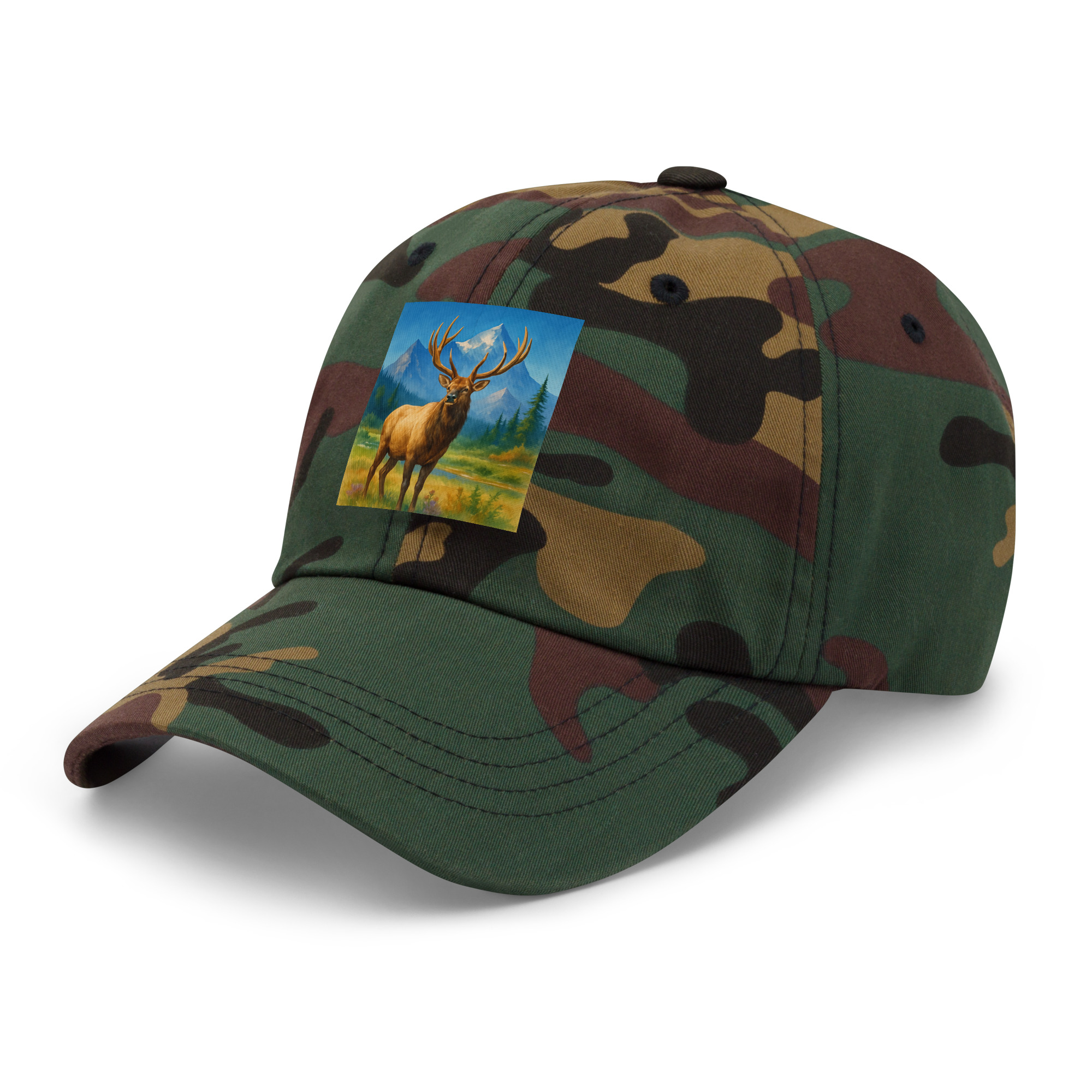Majestic Elk Dad Hat – Built for the Trail Ahead - Image 9