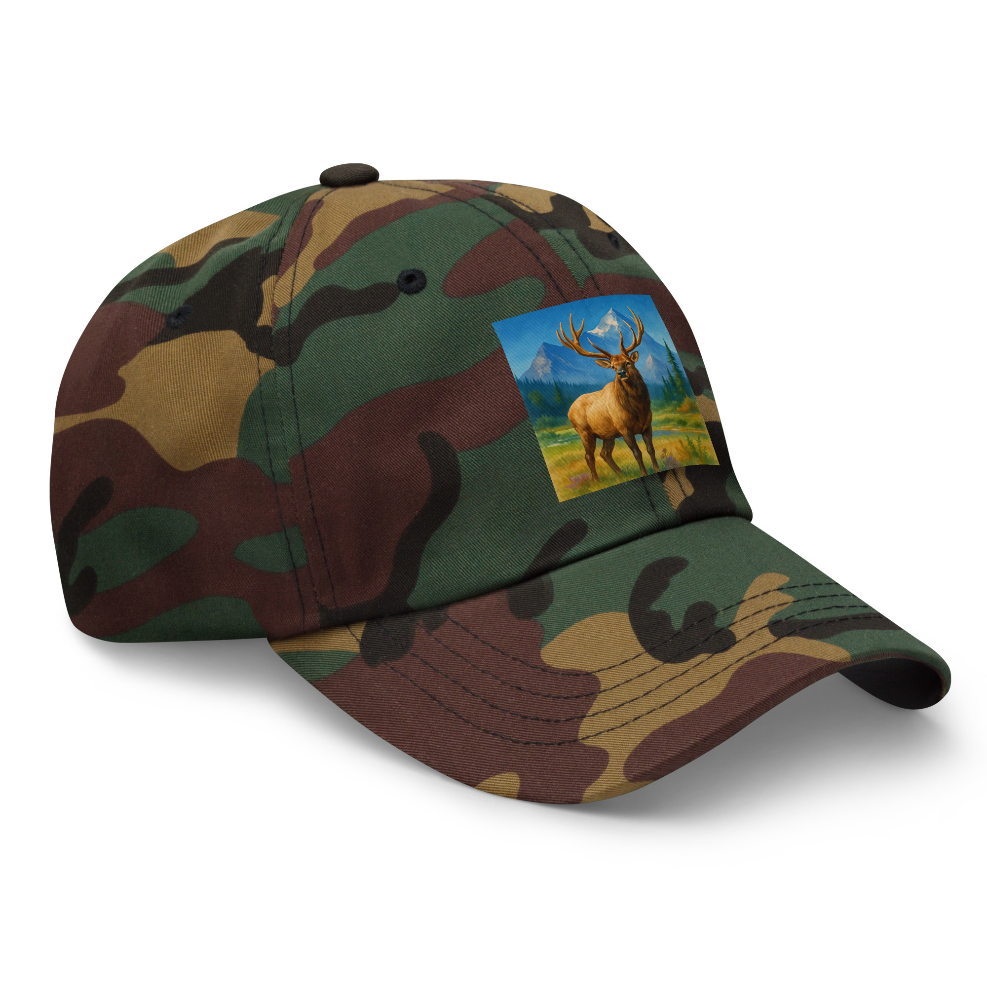Majestic Elk Dad Hat – Built for the Trail Ahead - Image 4