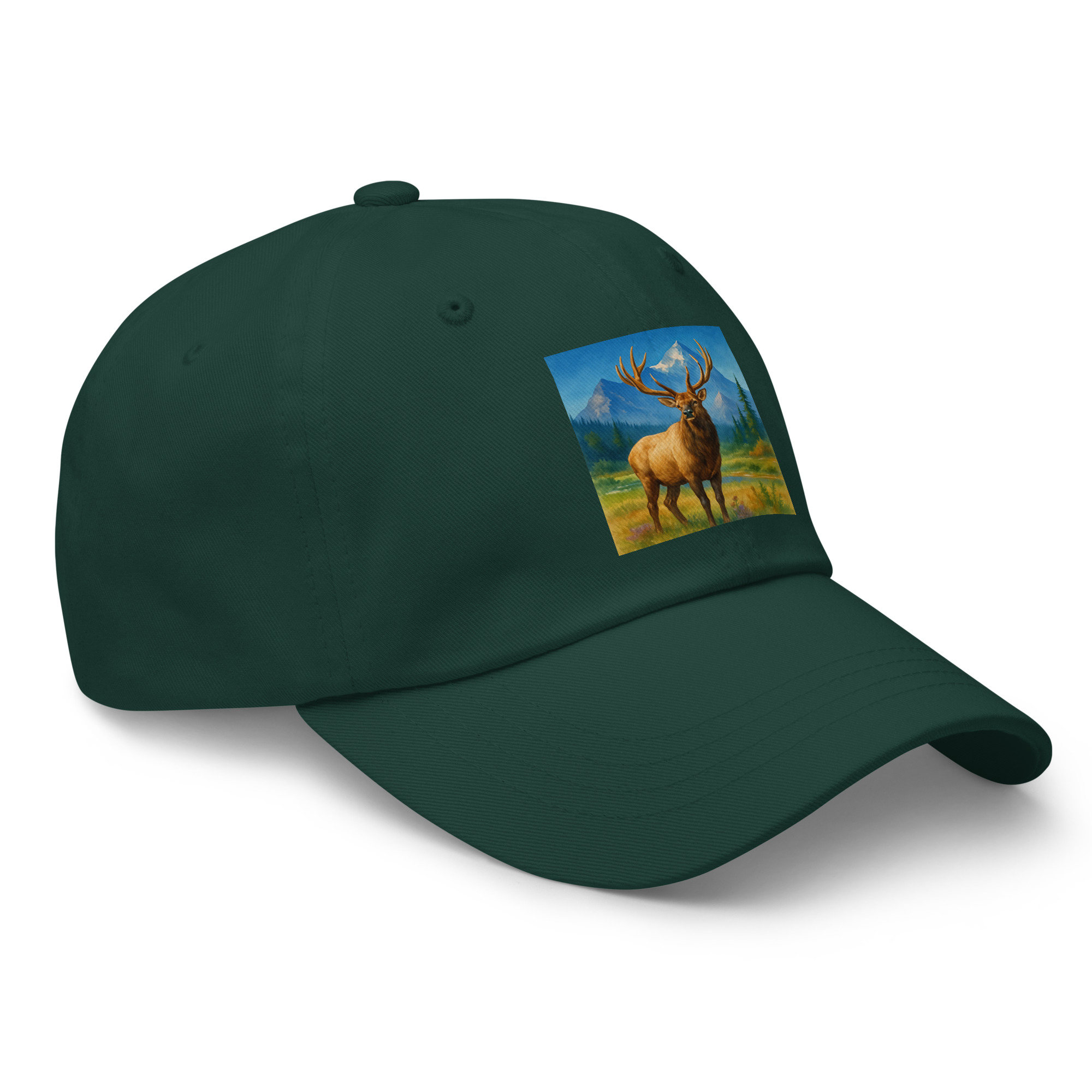 Majestic Elk Dad Hat – Built for the Trail Ahead - Image 3