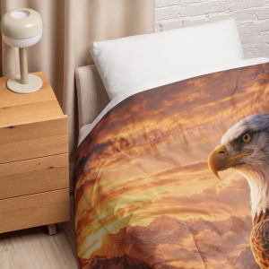 Majestic Eagle Comforter – Rustic Mountain Wildlife Bedding (Free Shipping)