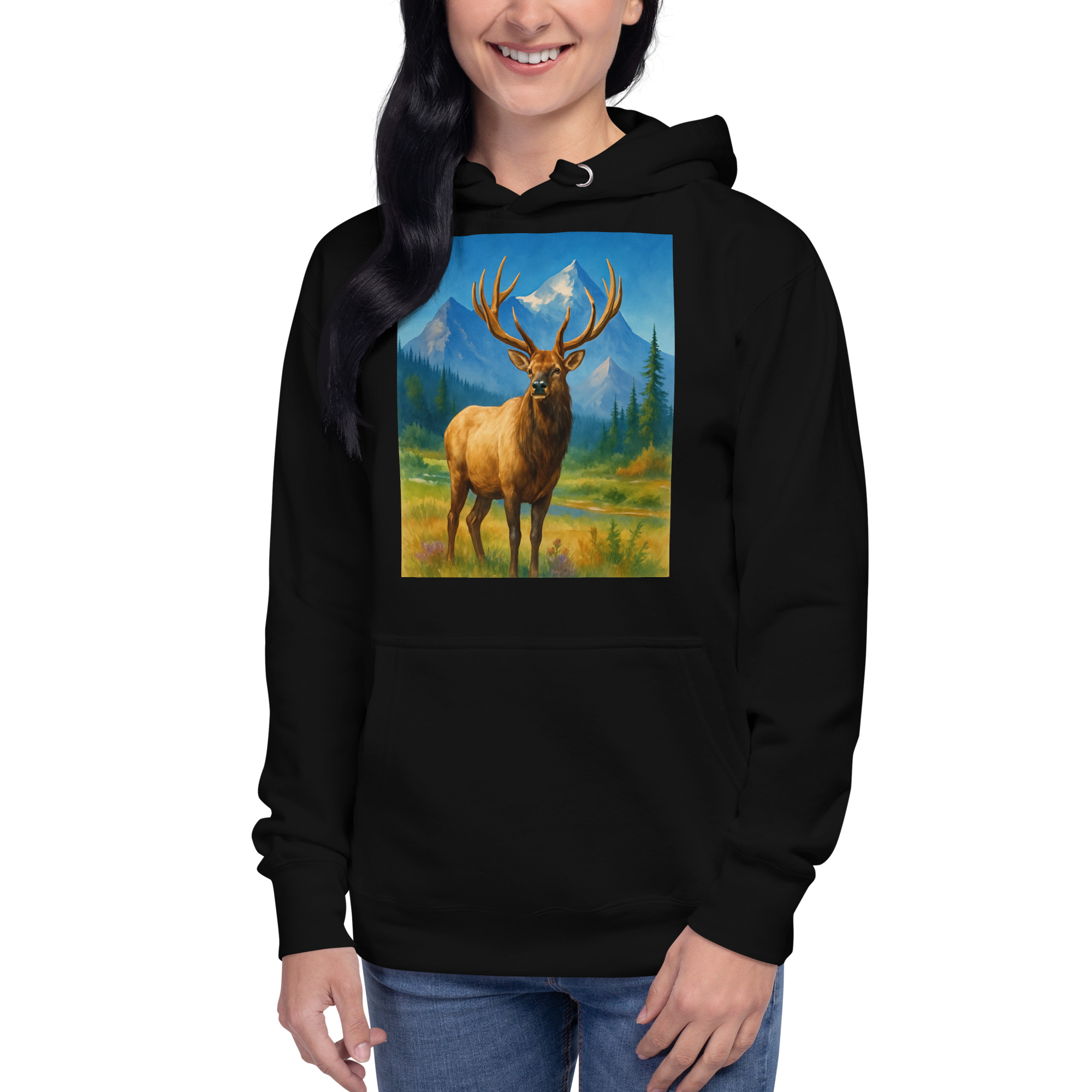 Majestic Elk Hoodie – Built for the Trail Ahead - Image 11