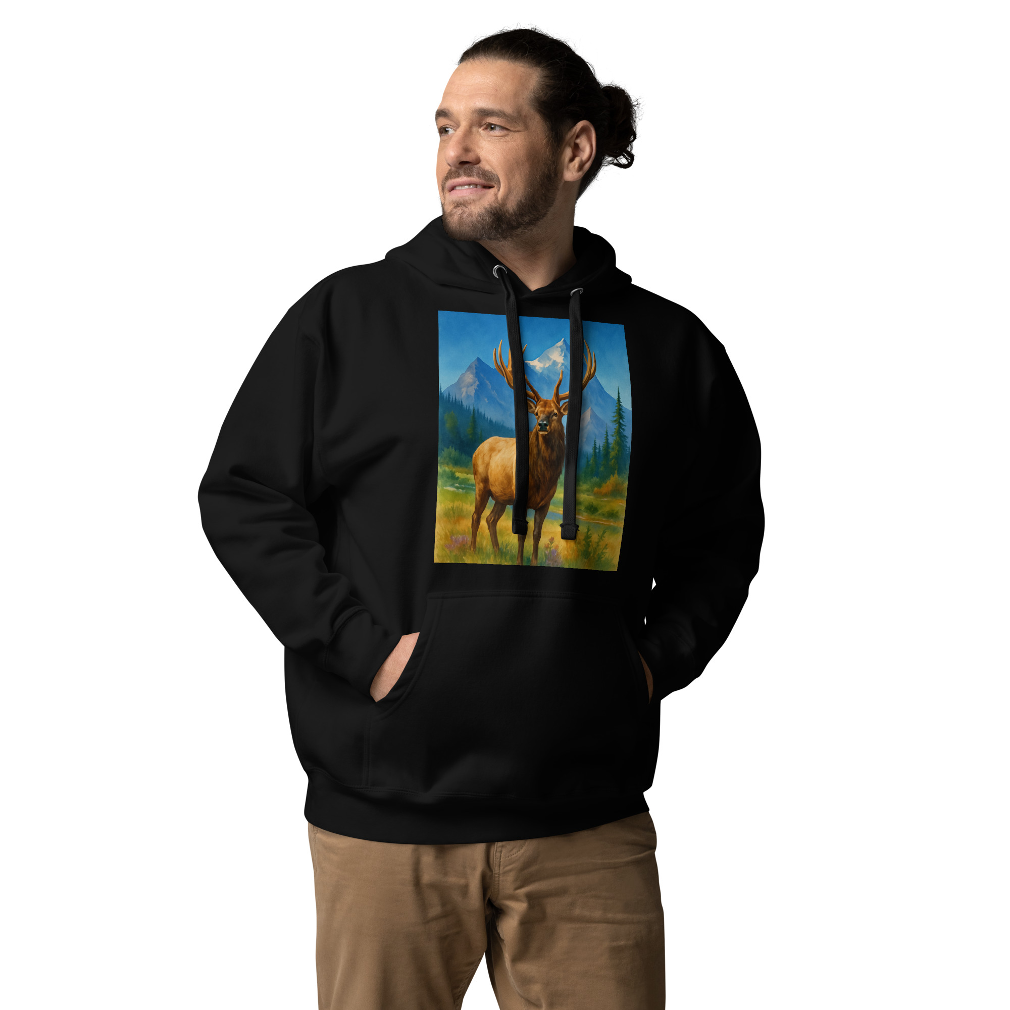 Majestic Elk Hoodie – Built for the Trail Ahead - Image 8