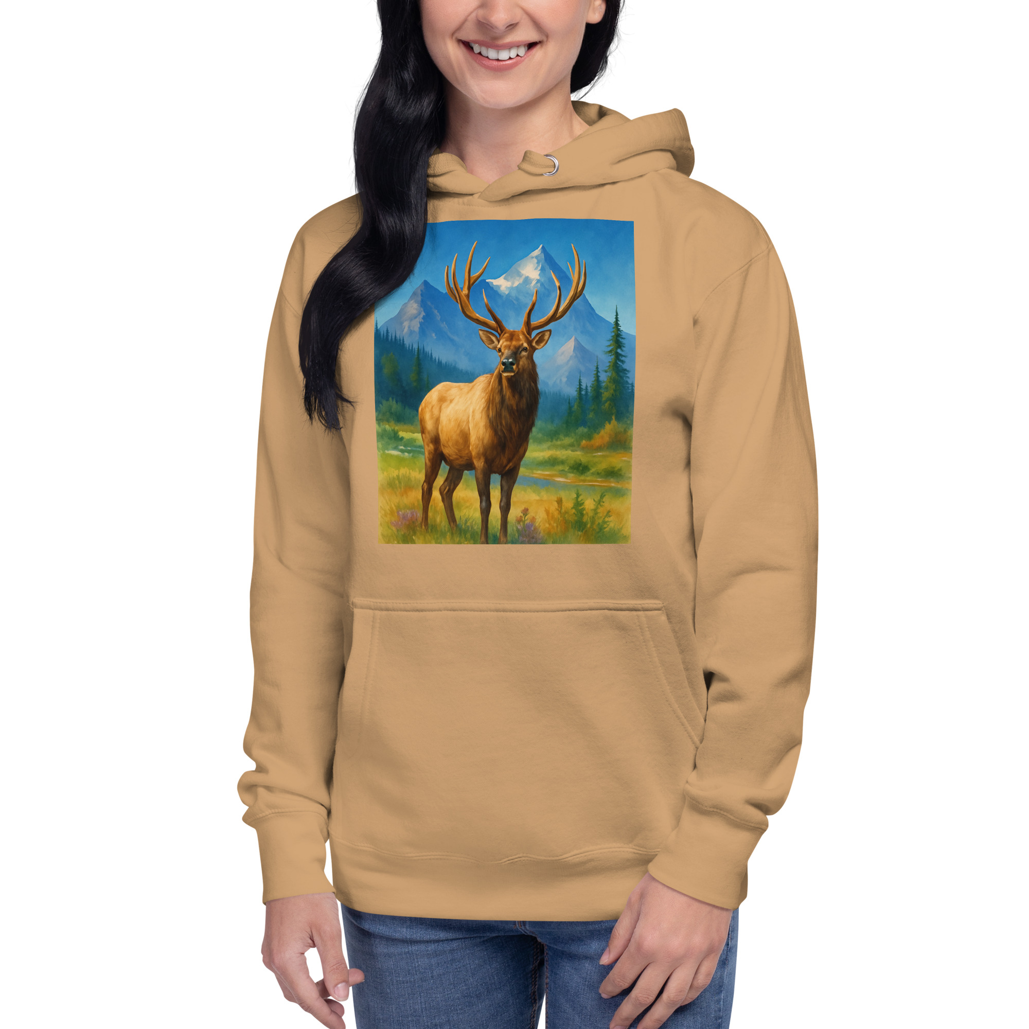 Majestic Elk Hoodie – Built for the Trail Ahead - Image 17