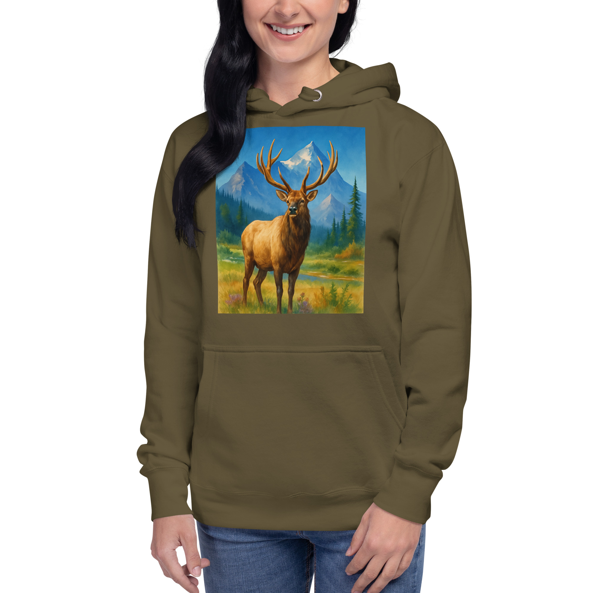 Majestic Elk Hoodie – Built for the Trail Ahead - Image 16