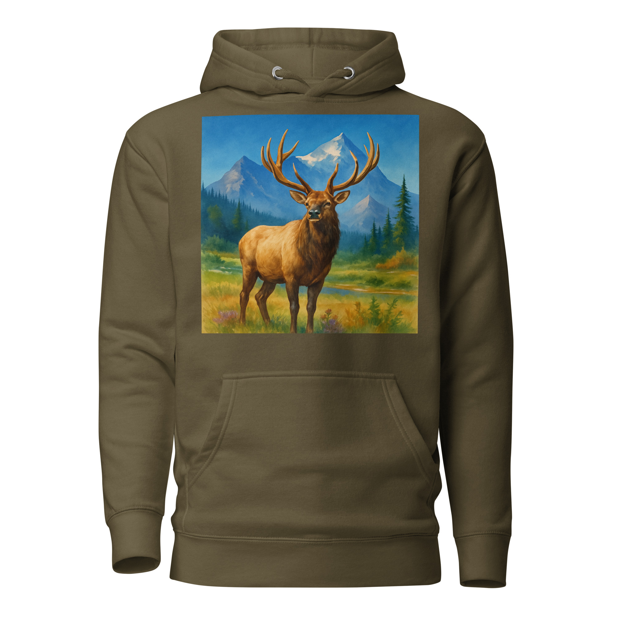 Majestic Elk Hoodie – Built for the Trail Ahead - Image 6