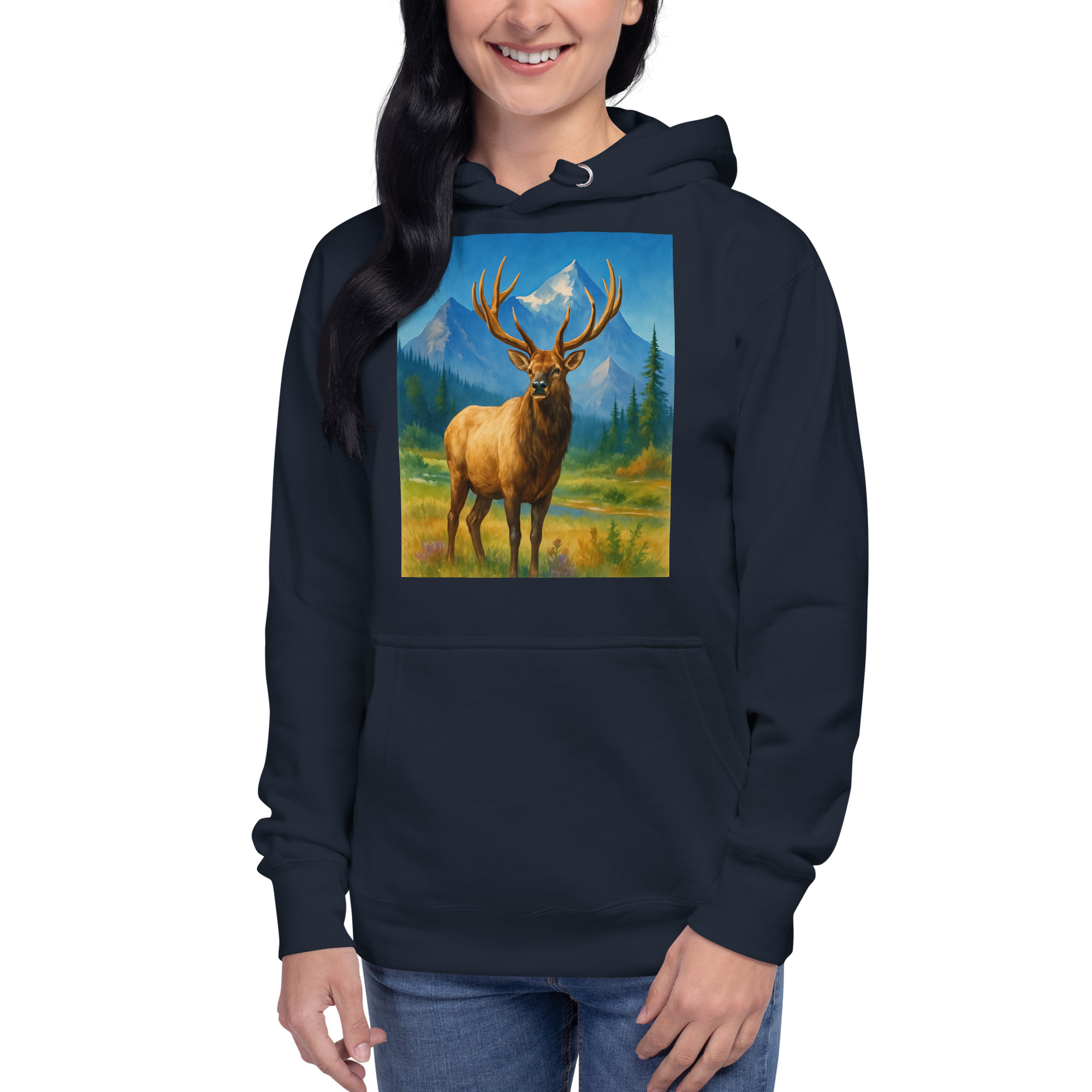 Majestic Elk Hoodie – Built for the Trail Ahead - Image 14