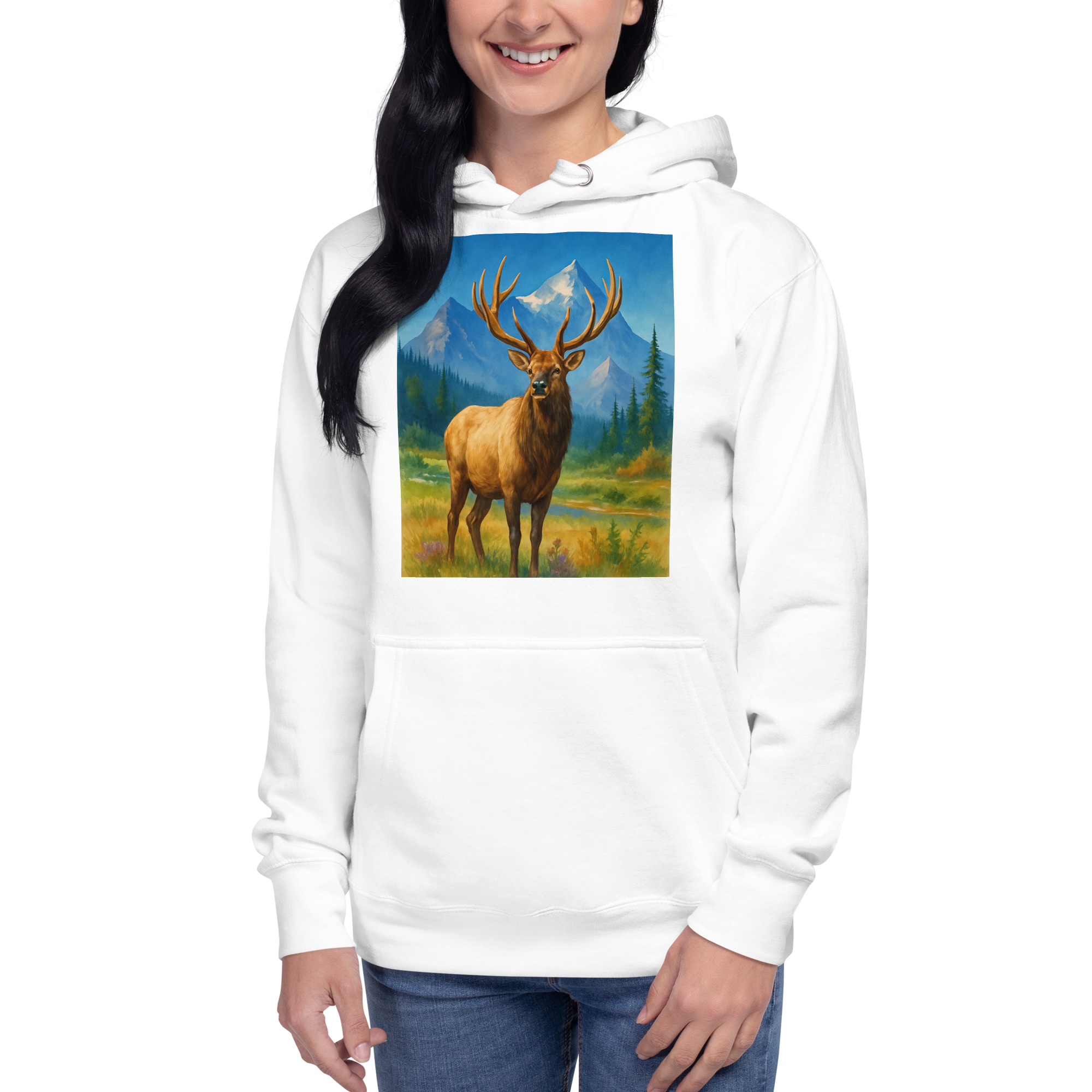 Majestic Elk Hoodie – Built for the Trail Ahead - Image 13