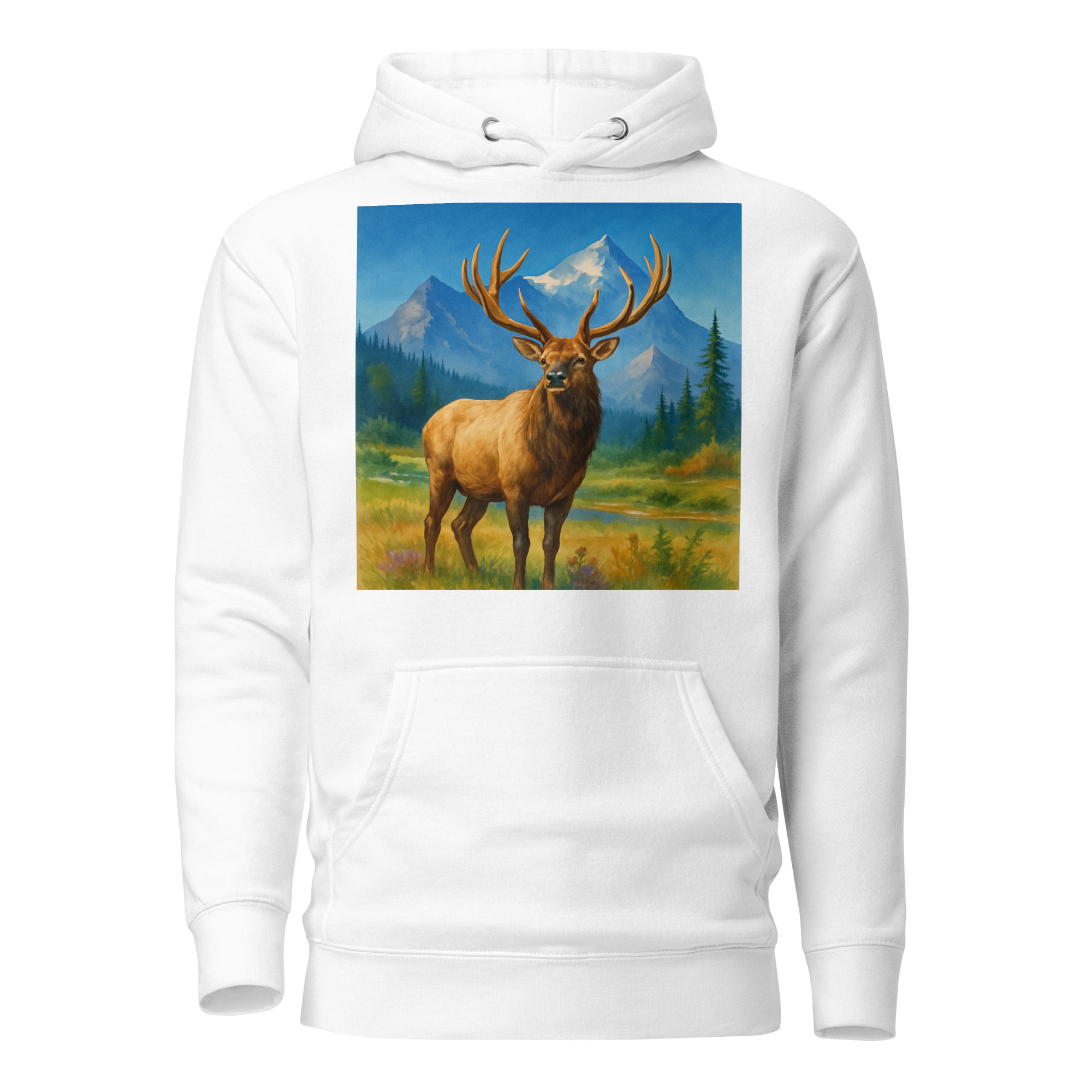 Majestic Elk Hoodie – Built for the Trail Ahead - Image 3