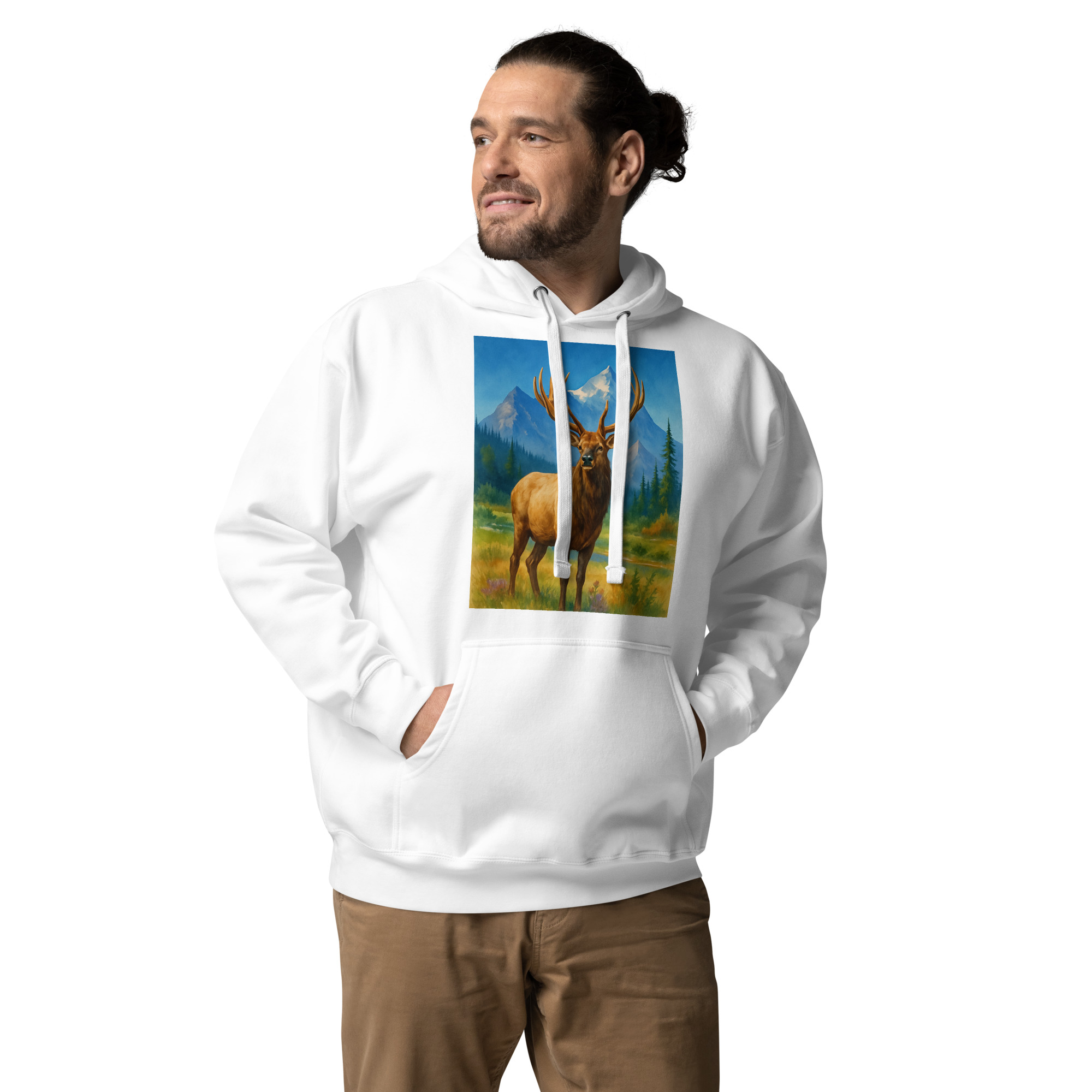 Majestic Elk Hoodie – Built for the Trail Ahead - Image 10