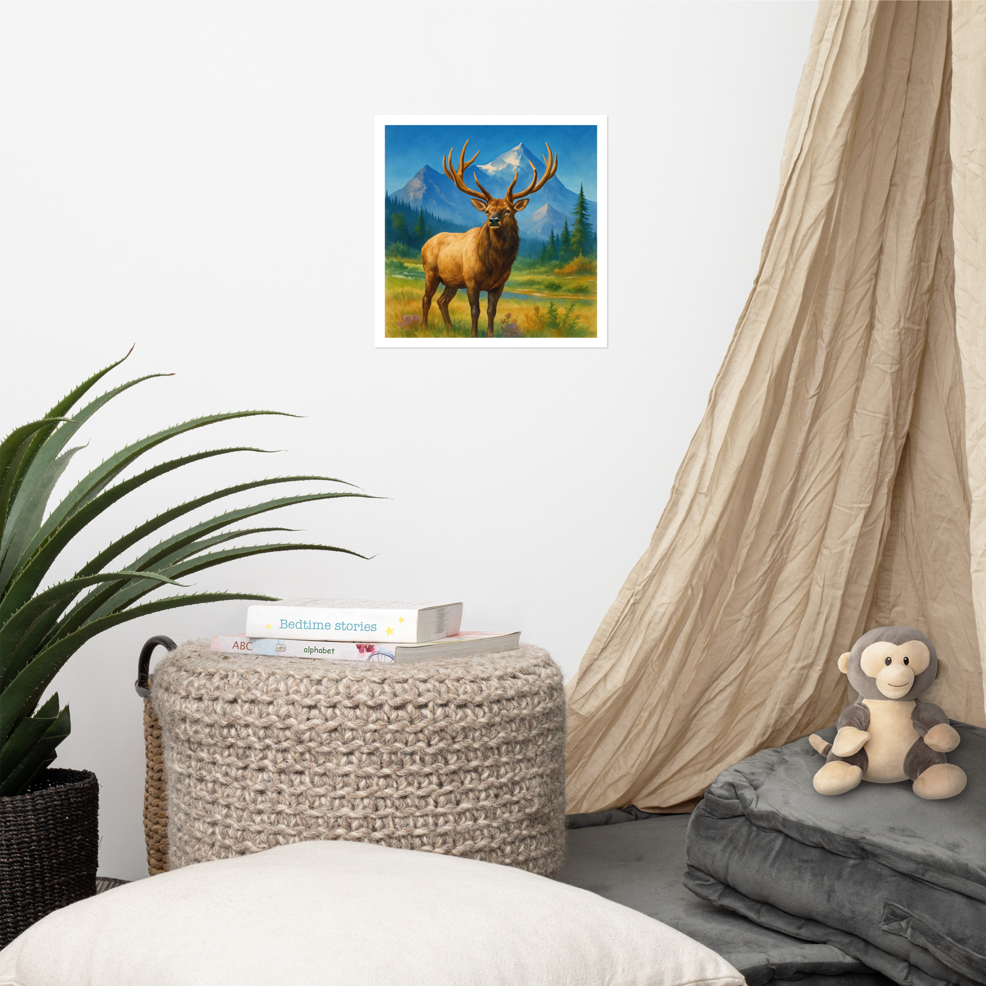 Majestic Elk Wilderness Poster – Rustic Mountain Wall Art - Image 8