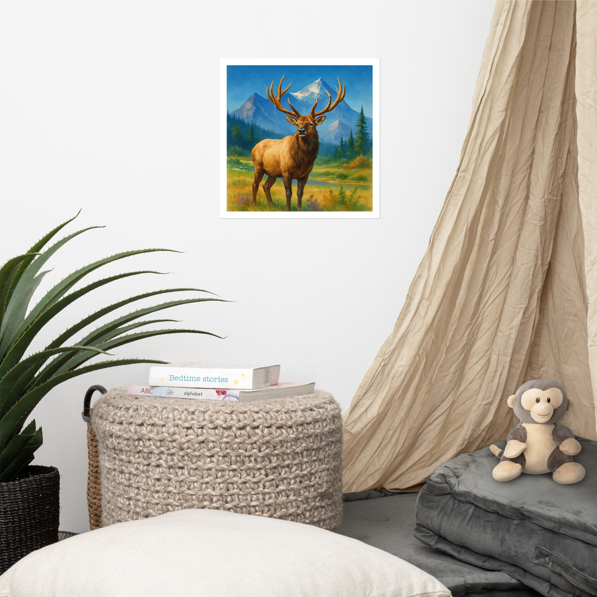 Majestic Elk Wilderness Poster – Rustic Mountain Wall Art - Image 10