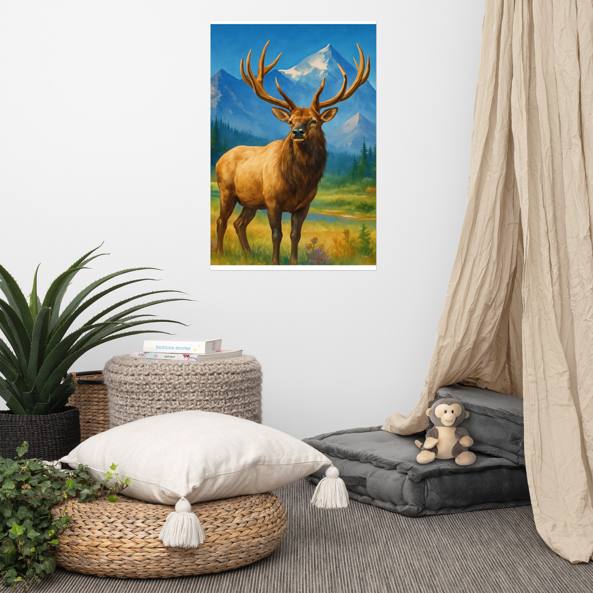 Majestic Elk Wilderness Poster – Rustic Mountain Wall Art - Image 13